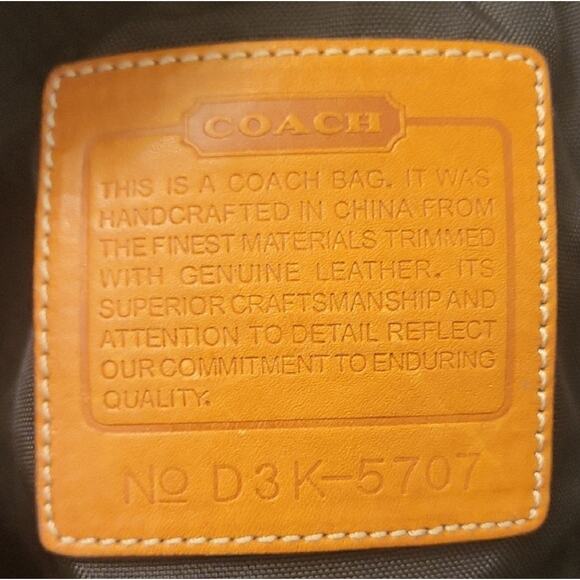 Coach Black and Gray Signature Diaper Bag 5707 Y2K Tote Shoulder Bag - Picture 3 of 16